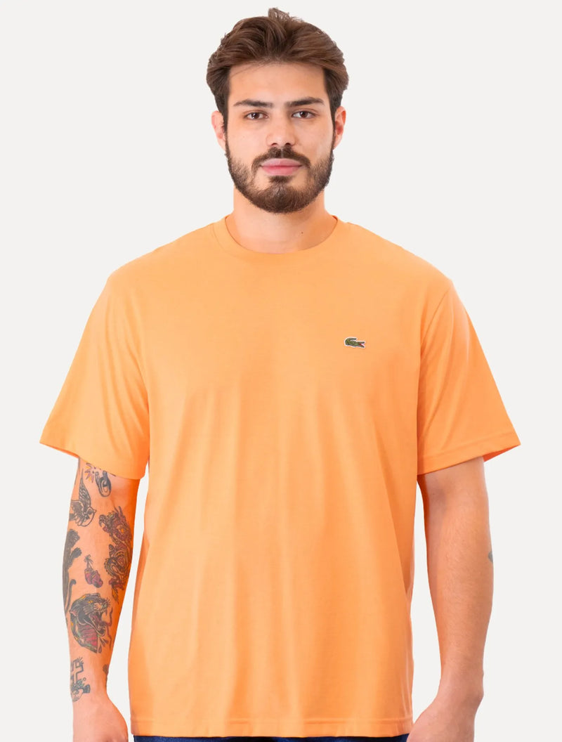 Camiseta LCT Masculina Classic Basic Cotton Naranja Claro